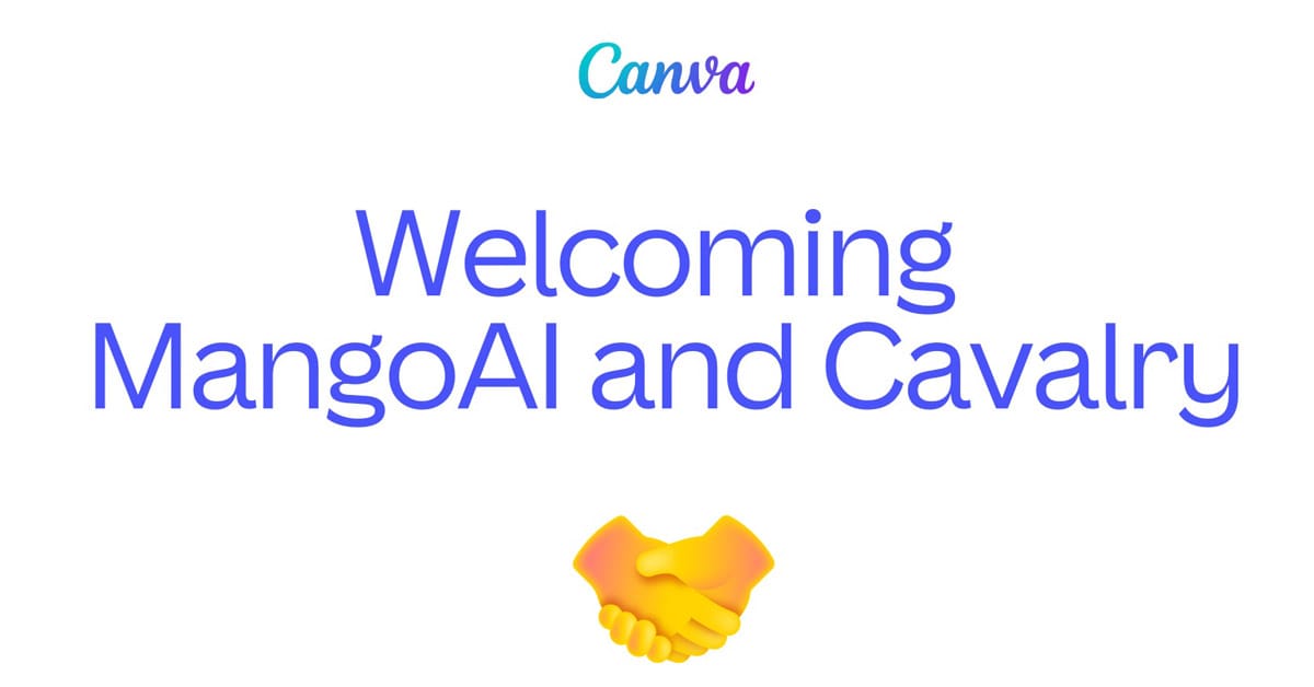 Canva Expands Creative Suite With Cavalry, MangoAI Acquisitions - feature image