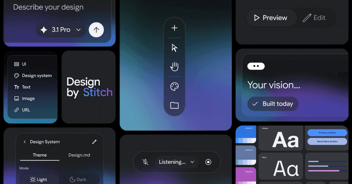 Google Reinvents UI Design with AI-Powered Stitch Canvas - feature image