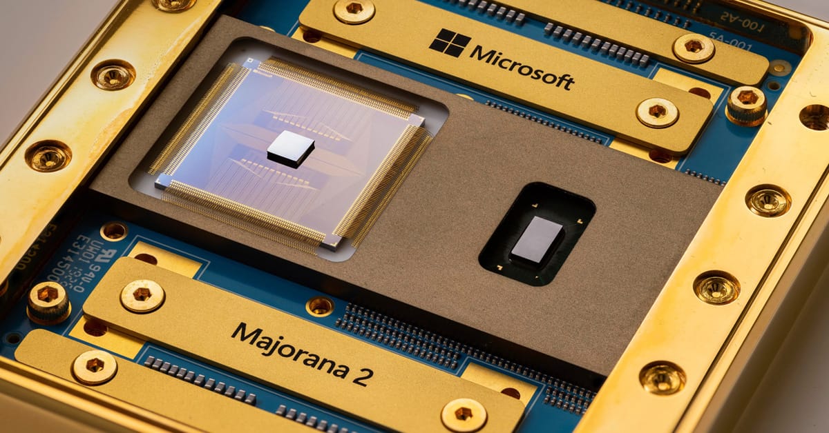 Microsoft Unveils AI-Designed Majorana 2 Quantum Chip - feature image